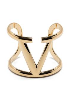 Valentino Garavani браслет-кафф с логотипом VLogo Signature