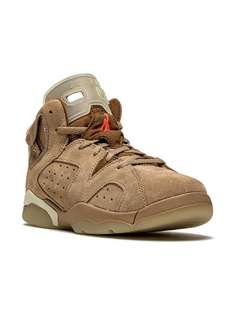 Jordan Kids кроссовки Air Jordan 6 Retro British Khaki из коллаборации с Travis Scott