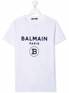 Balmain Kids футболка с логотипом