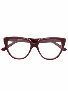 Balenciaga Eyewear очки в оправе кошачий глаз с логотипом