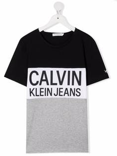 Calvin Klein Kids футболка из органического хлопка с логотипом