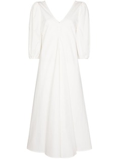 St. Agni платье миди Jude с объемными рукавами