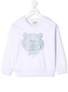 Kenzo Kids толстовка с вышивкой Tiger