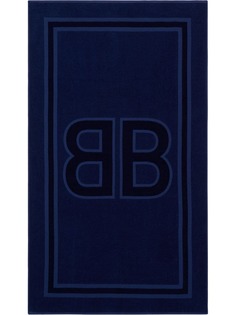 Balenciaga пляжное полотенце с логотипом BB