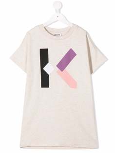 Kenzo Kids платье-футболка с монограммой