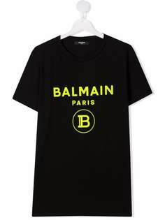 Balmain Kids футболка из джерси с логотипом