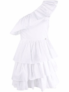 LIU JO платье асимметричного кроя с оборками