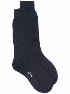 Brioni носки с вышитым логотипом