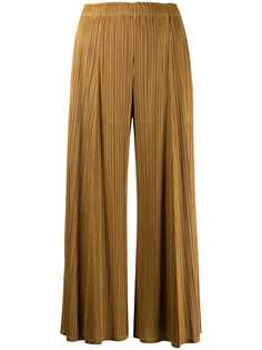 Pleats Please Issey Miyake укороченные плиссированные брюки