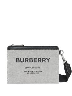 Burberry клатч с принтом Horseferry