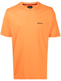 Kiton футболка с вышитым логотипом