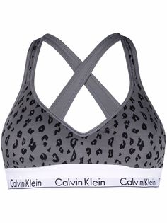 Calvin Klein бюстгальтер-бралетт с леопардовым принтом