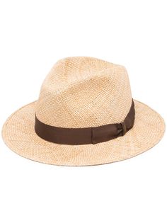 Borsalino соломенная шляпа-федора