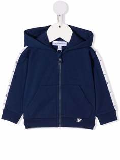 Emporio Armani Kids спортивная куртка на молнии с капюшоном