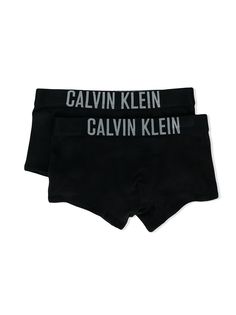 Calvin Klein Kids комплект из двух трусов-боксеров с логотипом на поясе