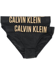 Calvin Klein Kids комплект из двух трусов-брифов с логотипом