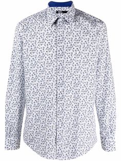Karl Lagerfeld рубашка с цветочным принтом