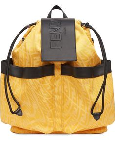 Fendi рюкзак с нашивкой-логотипом