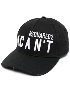 Dsquared2 шестипанельная кепка с вышитым логотипом