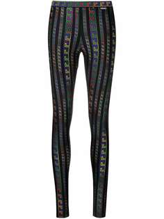 Versace легинсы с принтом Greca Neon