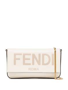 Fendi клатч с тисненым логотипом