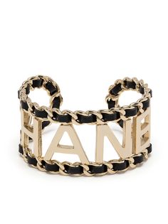 Chanel Pre-Owned браслет-кафф с логотипом