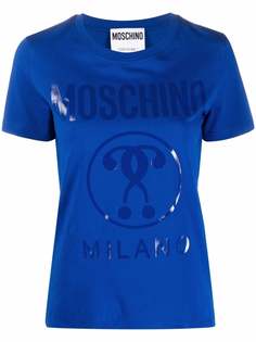Moschino футболка с принтом Double Question Mark