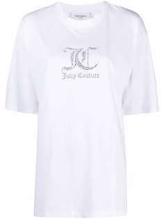 Juicy Couture декорированная футболка с логотипом