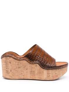 Chloé мюли на массивной платформе Chloe
