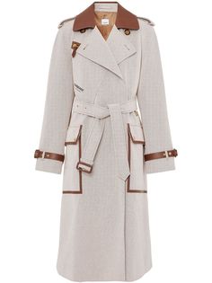 Burberry тренч с контрастной отделкой