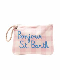 MC2 Saint Barth Kids клатч Parisienne в клетку