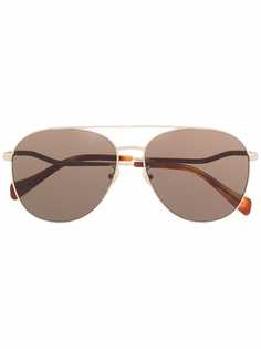 Gucci Eyewear солнцезащитные очки-авиаторы с затемненными линзами