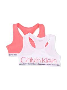 Calvin Klein Kids укороченный топ с логотипом