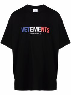 VETEMENTS футболка оверсайз с логотипом