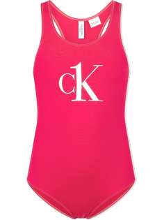 Calvin Klein Kids слитный купальник с логотипом