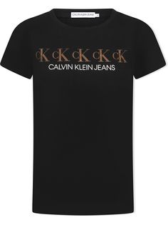 Calvin Klein Kids платье-футболка с логотипом