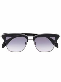 Alexander McQueen солнцезащитные очки в квадратной оправе