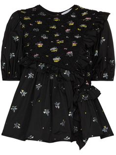 Cecilie Bahnsen блузка Carlotta с цветочным принтом