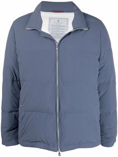Brunello Cucinelli пуховик с потайным капюшоном