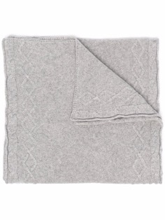 Billionaire шарф фактурной вязки с логотипом
