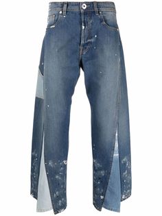 LANVIN укороченные джинсы из коллаборации с Gallery Department