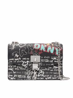 DKNY сумка на плечо Elissa с принтом граффити