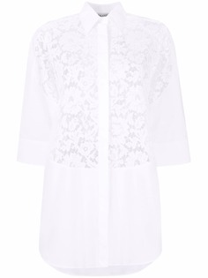 Valentino рубашка с кружевными вставками