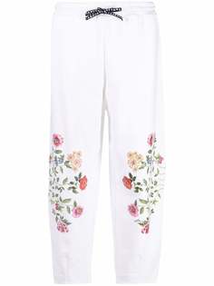 Vivetta брюки с кулиской и цветочным принтом