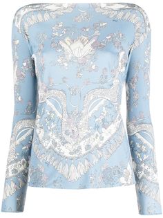 Emilio Pucci топ с принтом Ruagiada