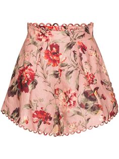 Zimmermann шорты Cassia с фестонами