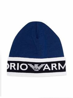 Emporio Armani Kids шапка бини с логотипом