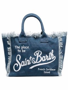 MC2 Saint Barth джинсовая сумка-тоут с логотипом