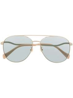 Gucci Eyewear солнцезащитные очки-авиаторы с затемненными линзами