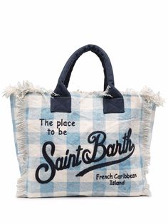 Mc2 Saint Barth пляжная сумка с вышитым логотипом